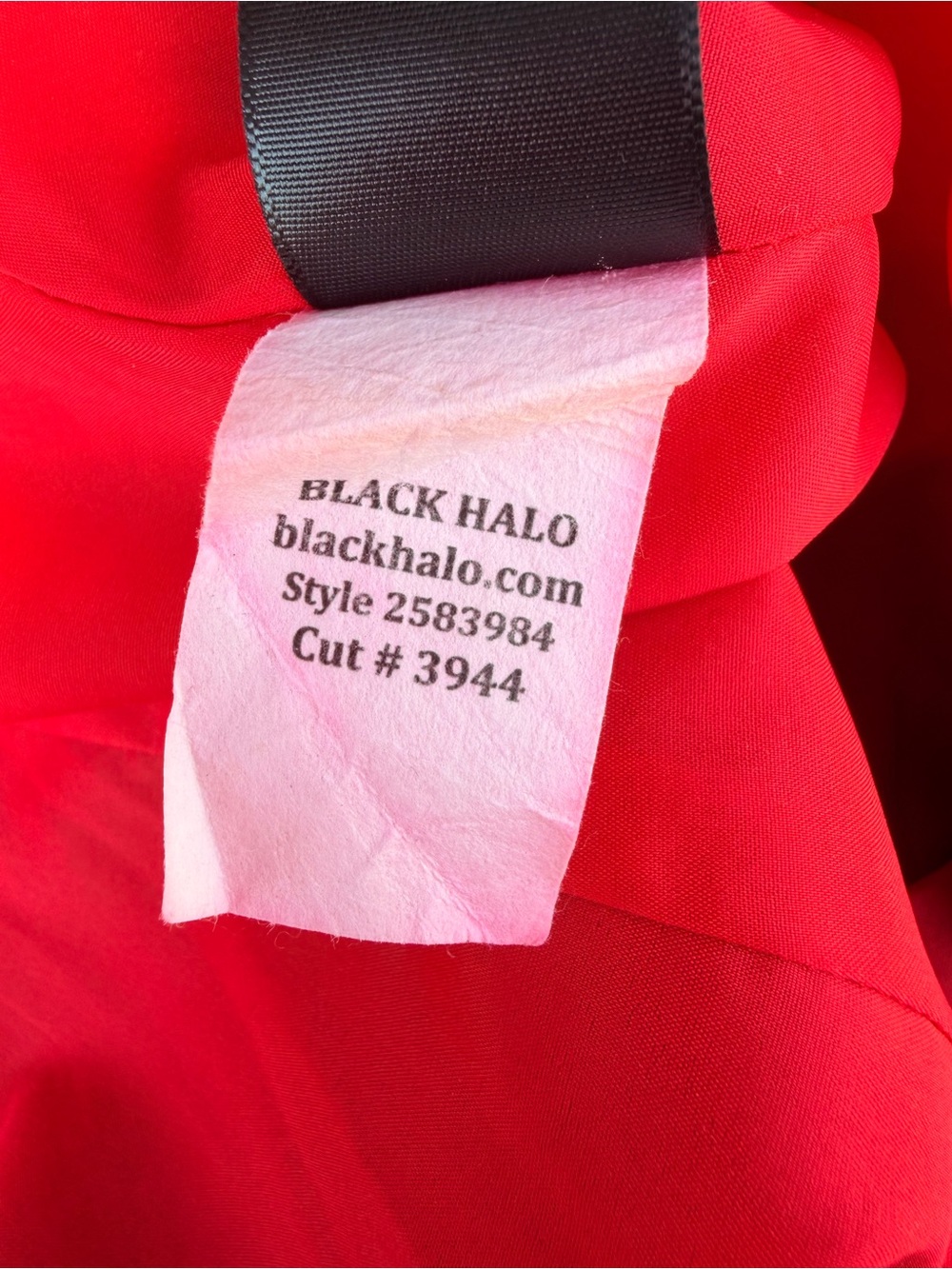 Black Halo Red Cocktail Dress - Picture 4 of 4